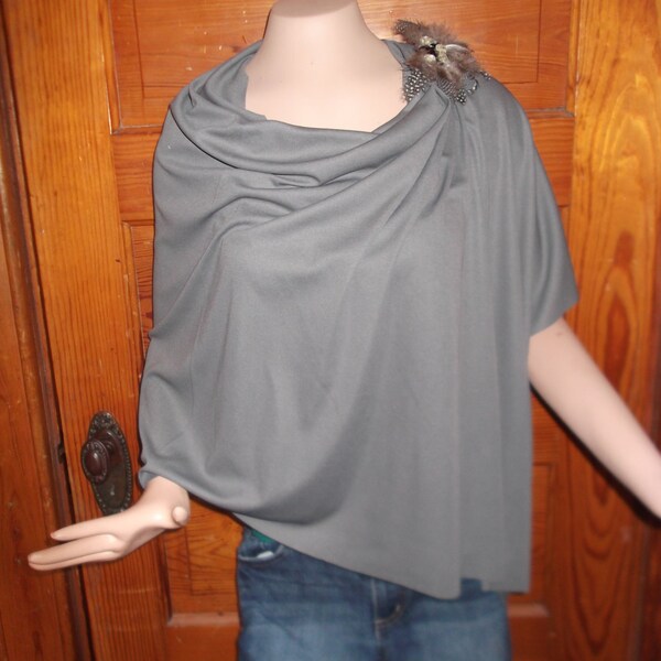 Nursing Cover 2 in 1 Grey, Navy Black