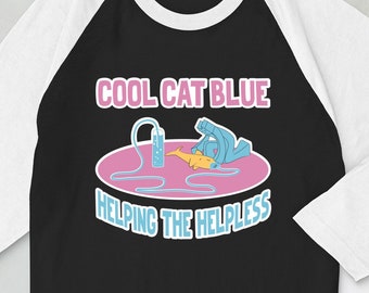 Cool Cat Blue 3/4 Sleeve Shirt – Helping the Helpless