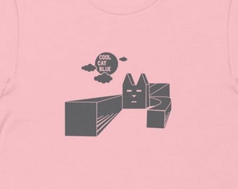 Cool Cat Blue Moon Unisex T-Shirt
