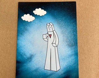 Cat Greeting Card | Blank Note Cards with Envelopes | Set of 3 or 9