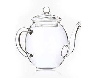 Tea Blossom Glass Pot (500 ml)