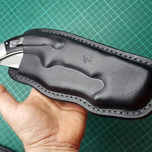 Leather pancake sheath pouch holster  for Cold Steel Espada XL - both versions