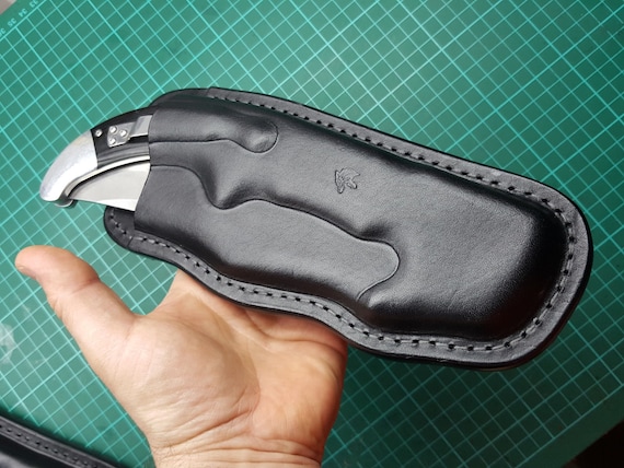 Leather Pancake Sheath Pouch Holster for Cold Steel Espada XL