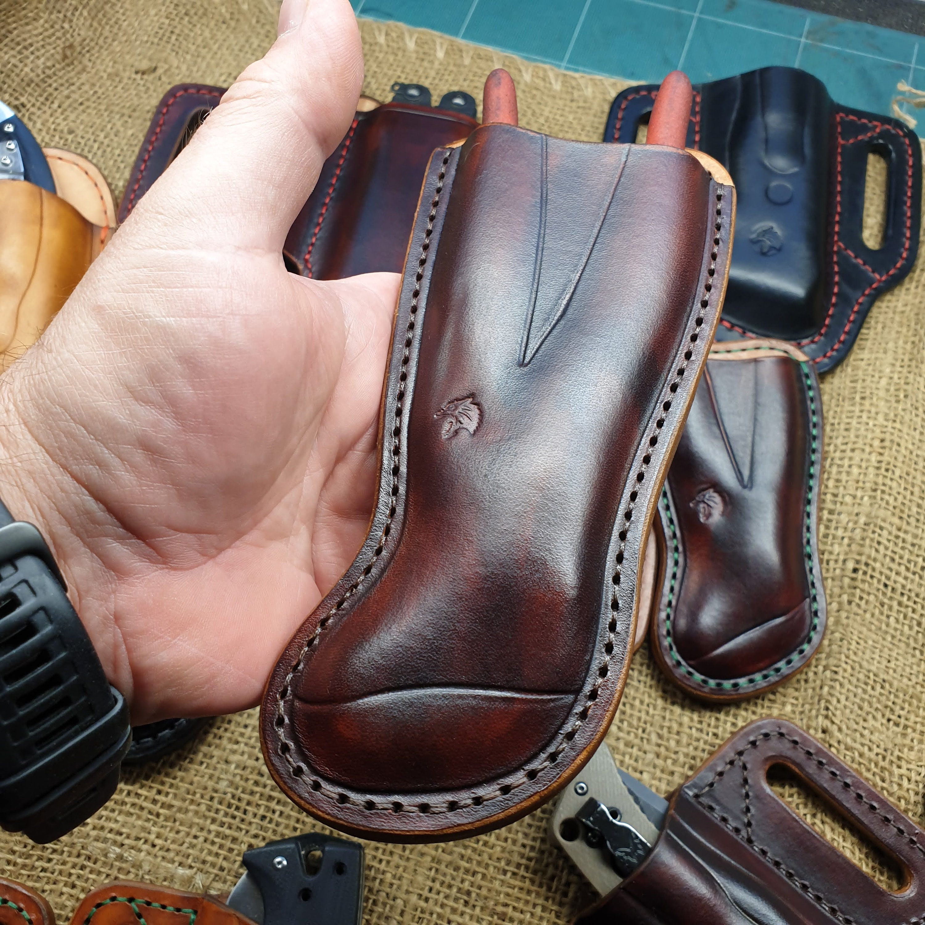 Leather Sheath for Knipex Cobra Pliers 6 - 150 Tan Black Brown. Handm –  Hidden Leather