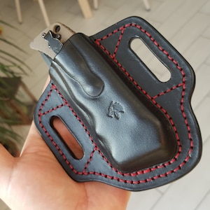 Funda de cuero tipo pancake para Benchmade Adamas 275 o 273 mini