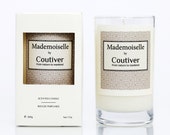 Scented Candles "Mademoiselle" handmade with Eco-soy wax non-GMO. Spicy, woody fern with soft, powdery floral notes.