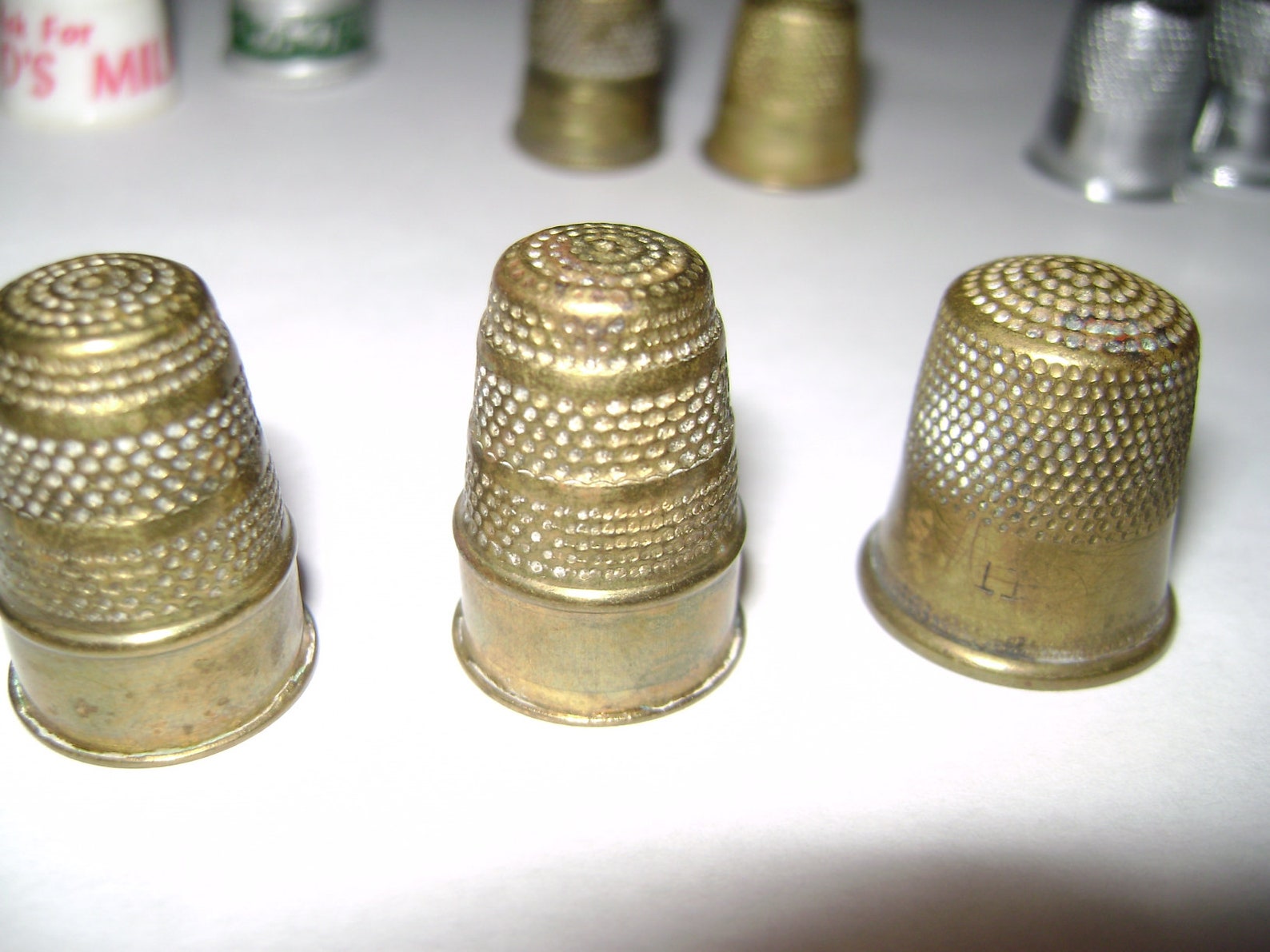 11 Sewing Thimbles Various Sizes Etsy