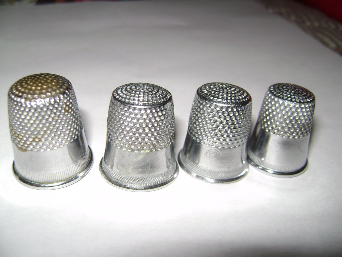 11 Sewing Thimbles Various Sizes Etsy