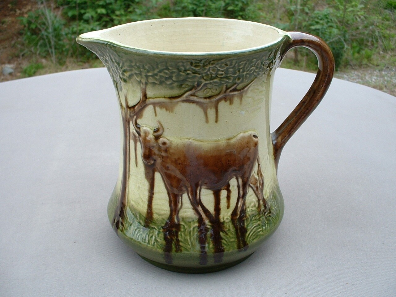 Roseville Pottery Cow Pitcher Vintage 1890s Etsy