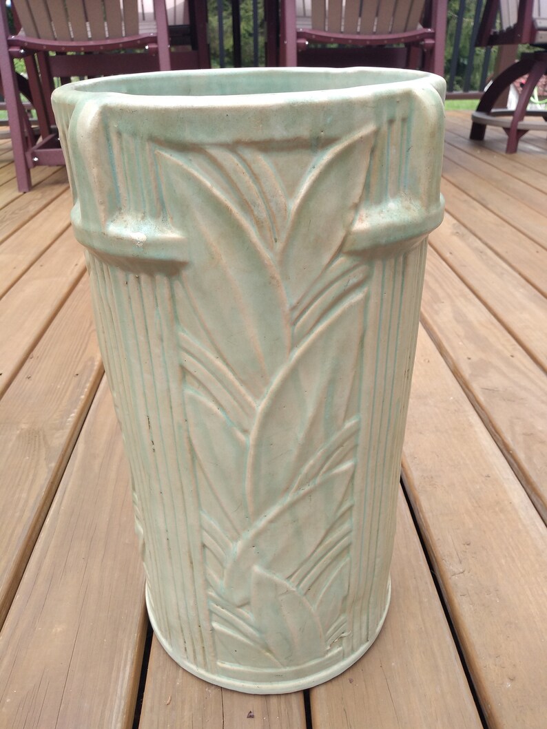 McCoy Pottery Umbrella Stand Rare Etsy