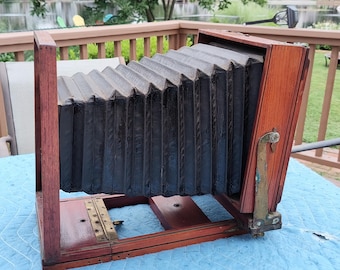 19th Century Studio Camera Mahogany Antique Camera's