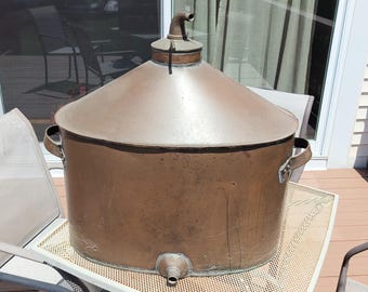 Antique Copper Still Brewing Tank 1920