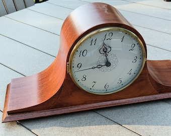 Seth Thomas Mantle Clock Mid Century Westminster Electric 1950s