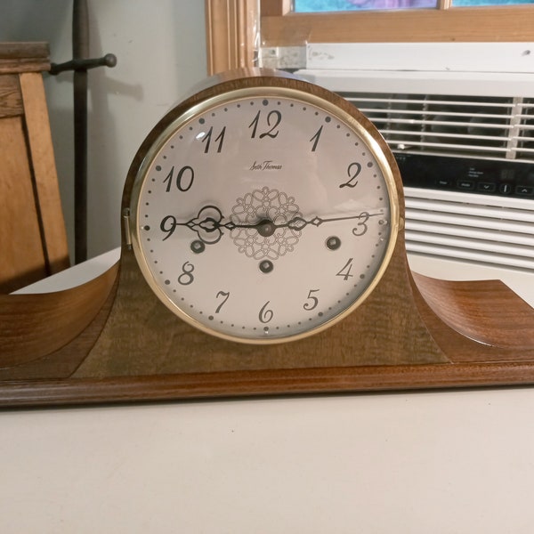 Seth Thomas Mantle Clock Etsy