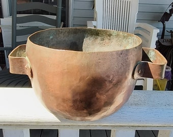 Hammered Cooper Cookware Pot Vintage 1950's Copper Pots Copper Kettle Antique Copper Craftsman Copper