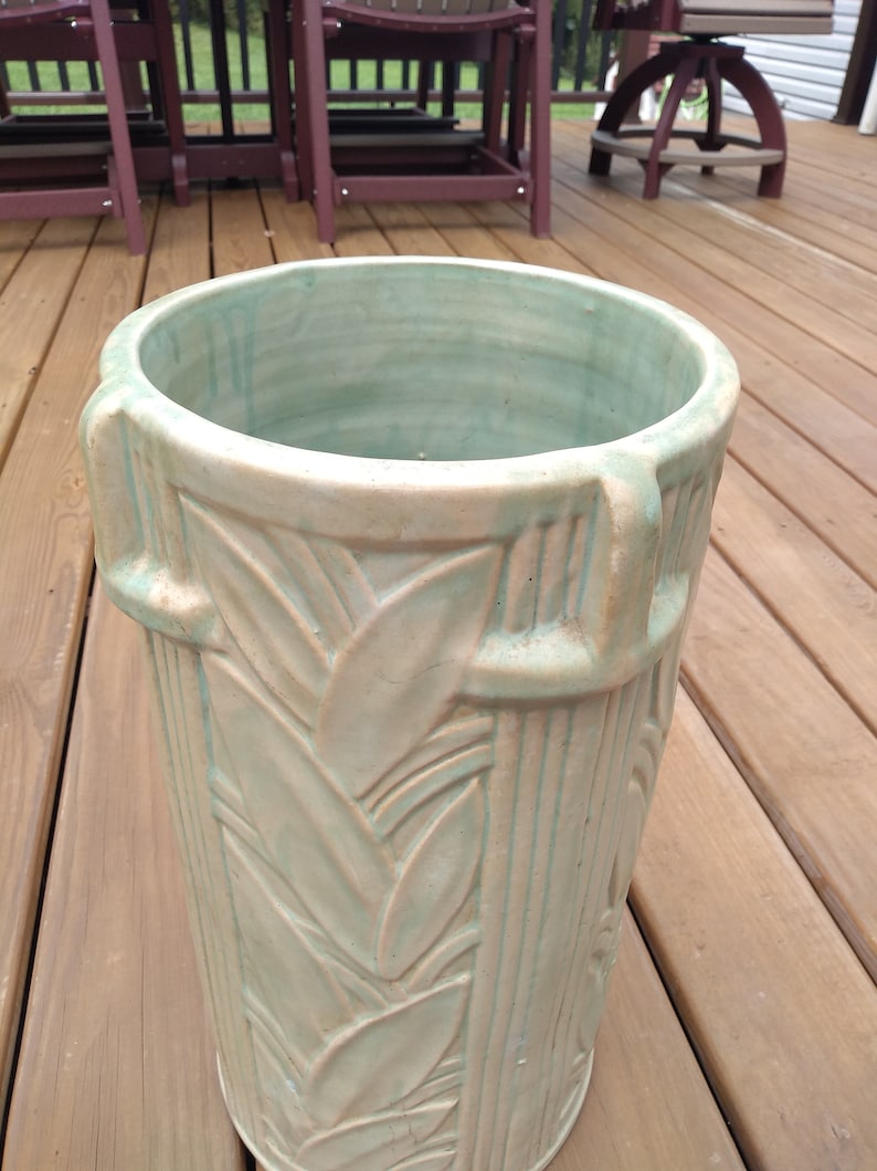 McCoy Pottery Umbrella Stand Rare Etsy