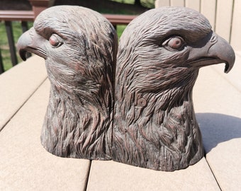 Eagle Bookends Cast Iron Vintage Bookends Book Holders Eagles 1960's