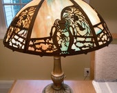 Table Lamp Art Deco Antique 1920 39 s Leaded Glass Table Lamps