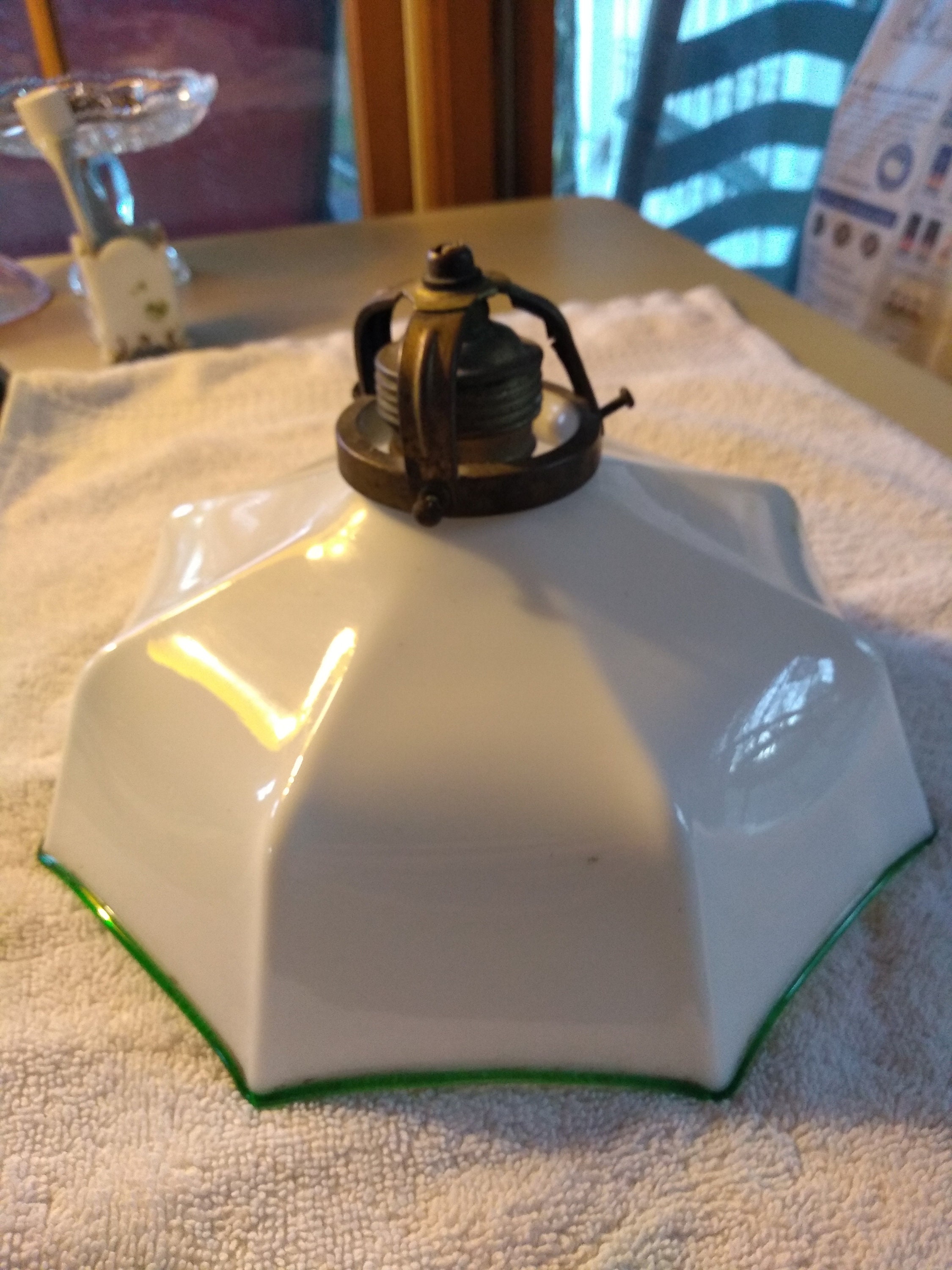 Milk Glass Shade Antique Unusual Lamp Shades Etsy