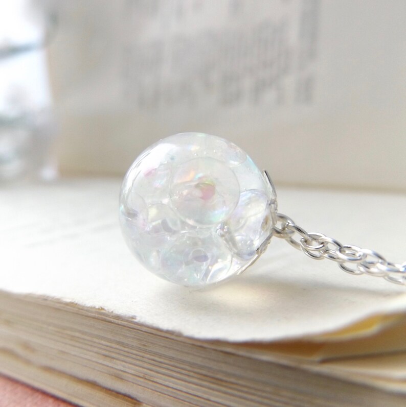 Clear Bubble Necklace Resin Jewellery Free UK Postage. Etsy