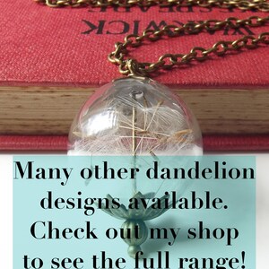 Dandelion seeds pendant with free gift box. image 5