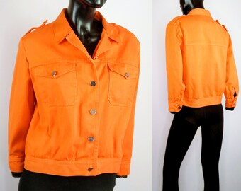 orange trucker jacket