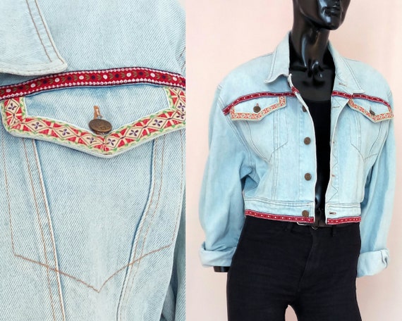 oversized light jean jacket