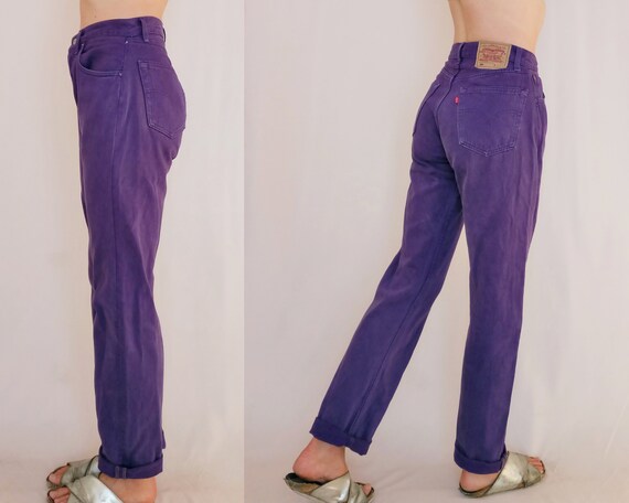 deep purple jeans