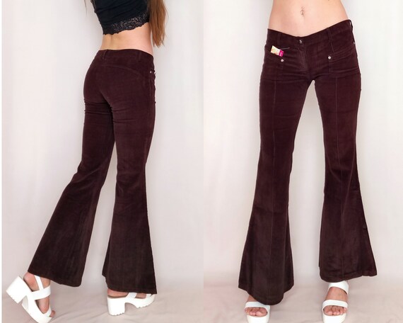 corduroy low rise pants