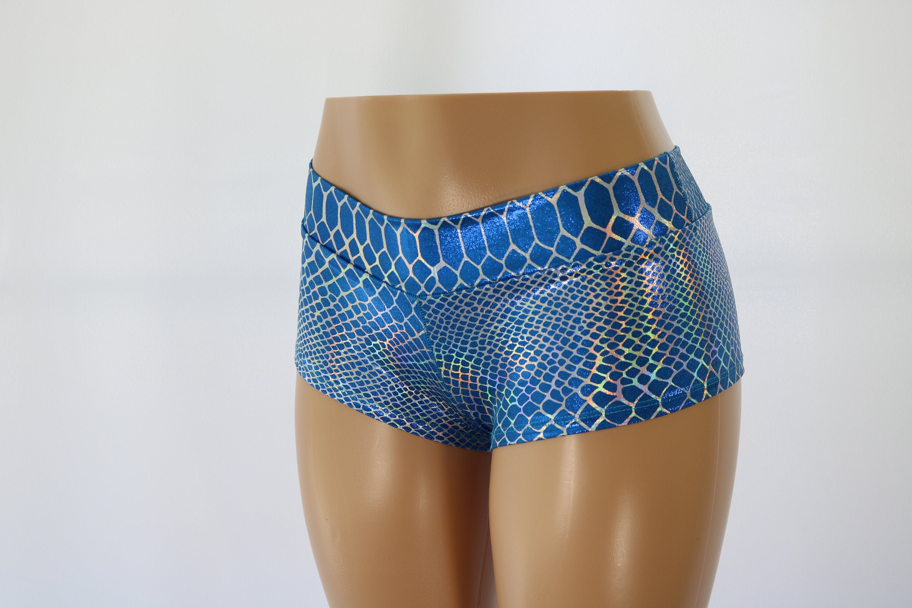 Cheeky Booty Shorts. Snake Skin 
