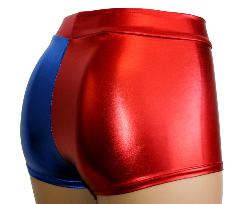 Harley Quinn Red & Blue Costume Shorts. Suicide Squad Cosplay Etsy