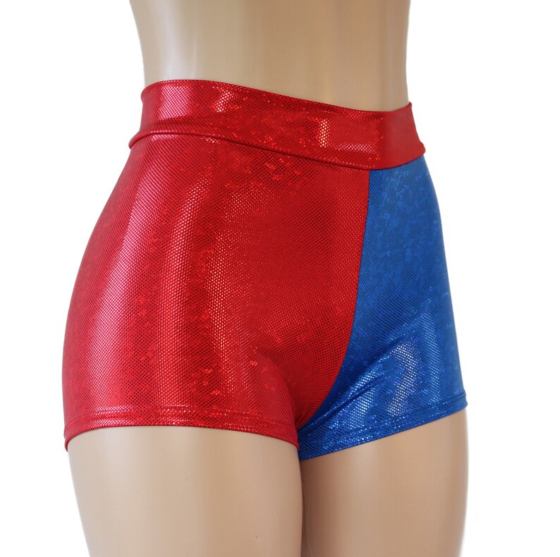 Harley Quinn Suicide Squad High Waisted Booty Shorts. Red & Etsy