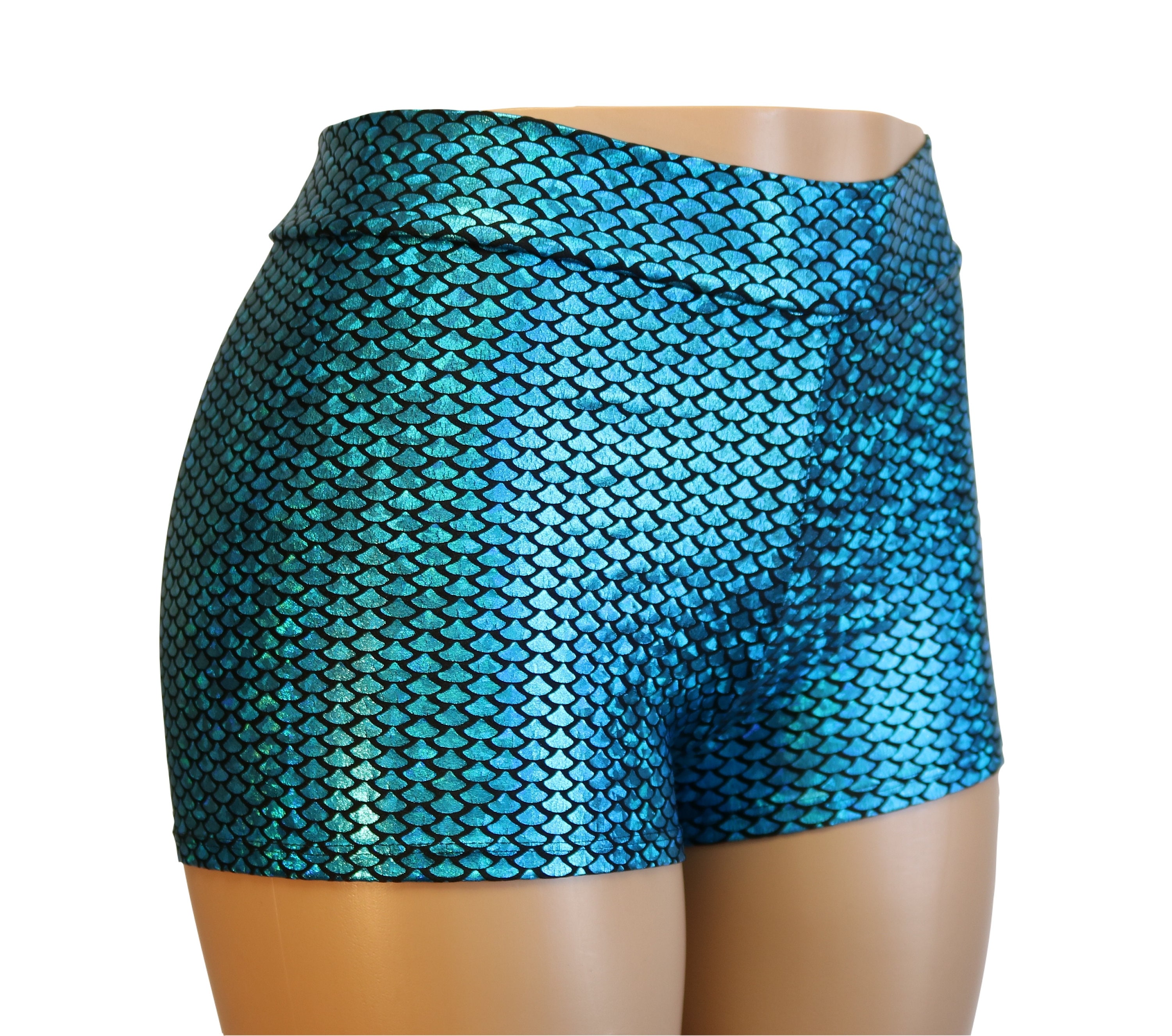 High waisted mermaid shorts hotsell