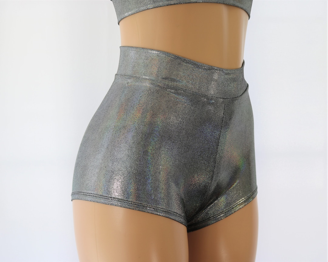 Hologram Lowrise Cheeky Bottoms in Black main image 1