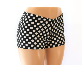 5 Colors Polka Dot Mid-Rise Booty Shorts – Child, Adult, and Plus Sizes