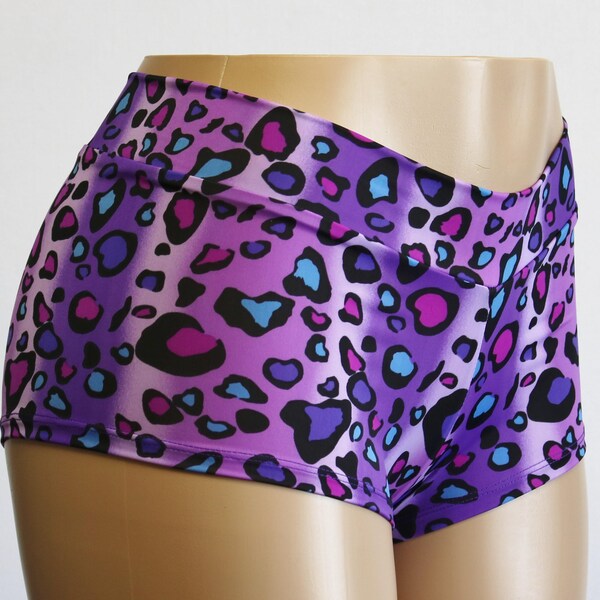 Purple Leopard Women's Shorts