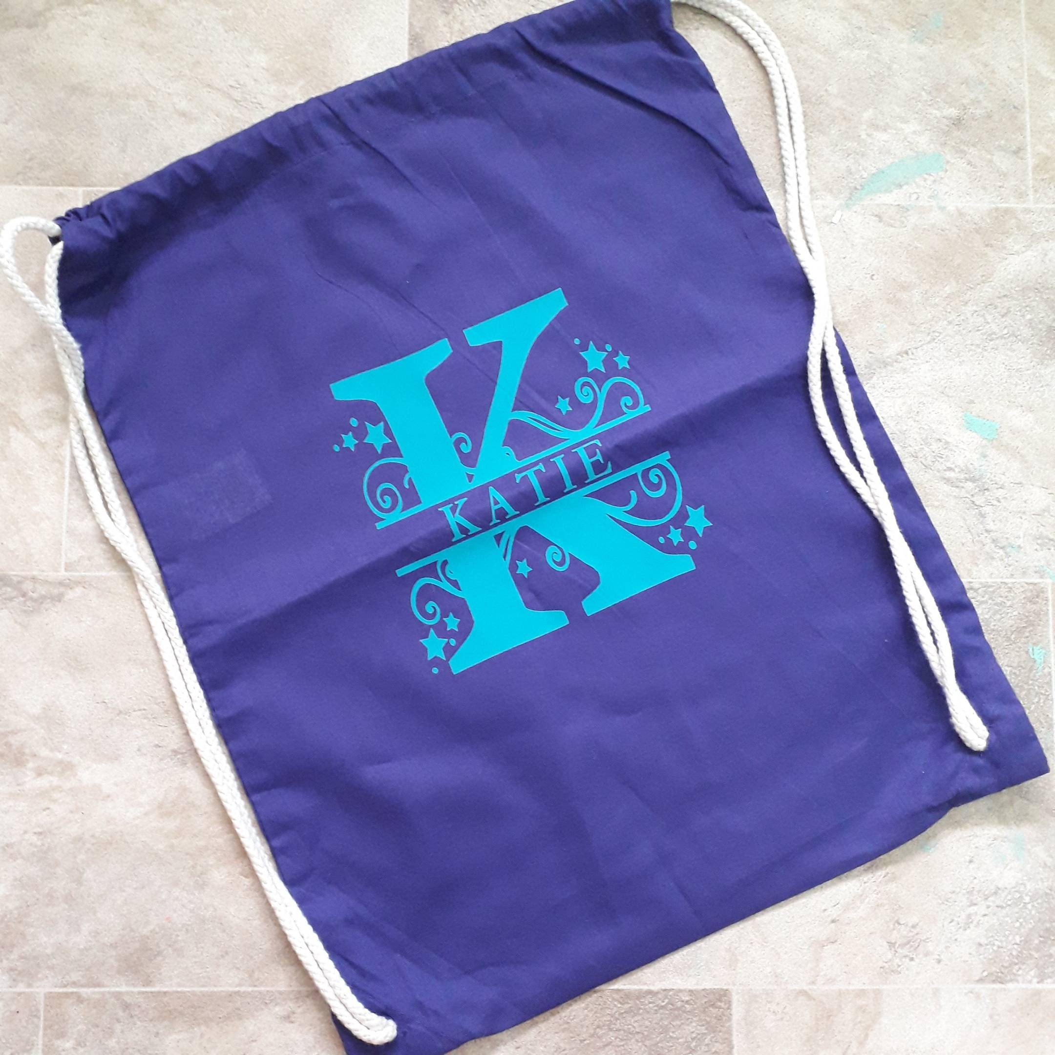 Personalised Gym Bag Customised PE Kit Bag Monogram Swimming Etsy UK
