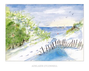 Jones Beach Water Color from Adelaide O'Connell