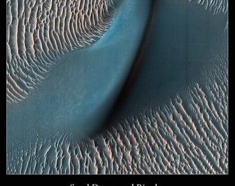 Custom Print of Richardson Crater on Mars