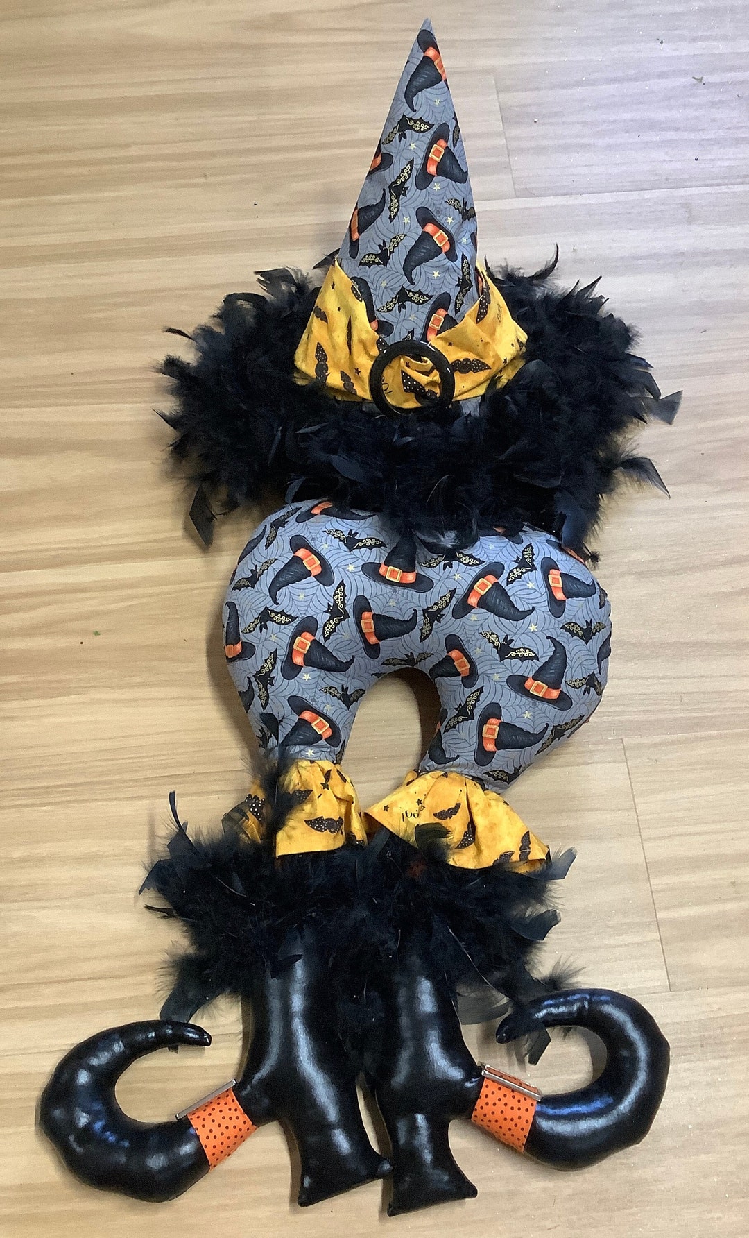 Witch Wreath Attachment Halloween Decor Halloween Wreath Etsy