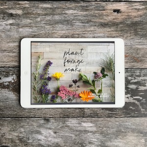 Plant Forage Make vol. 1 - botanical magazine, Rebecca Desnos eBook, indie magazines, zine, plant lover gift, plant gifts, plant lady