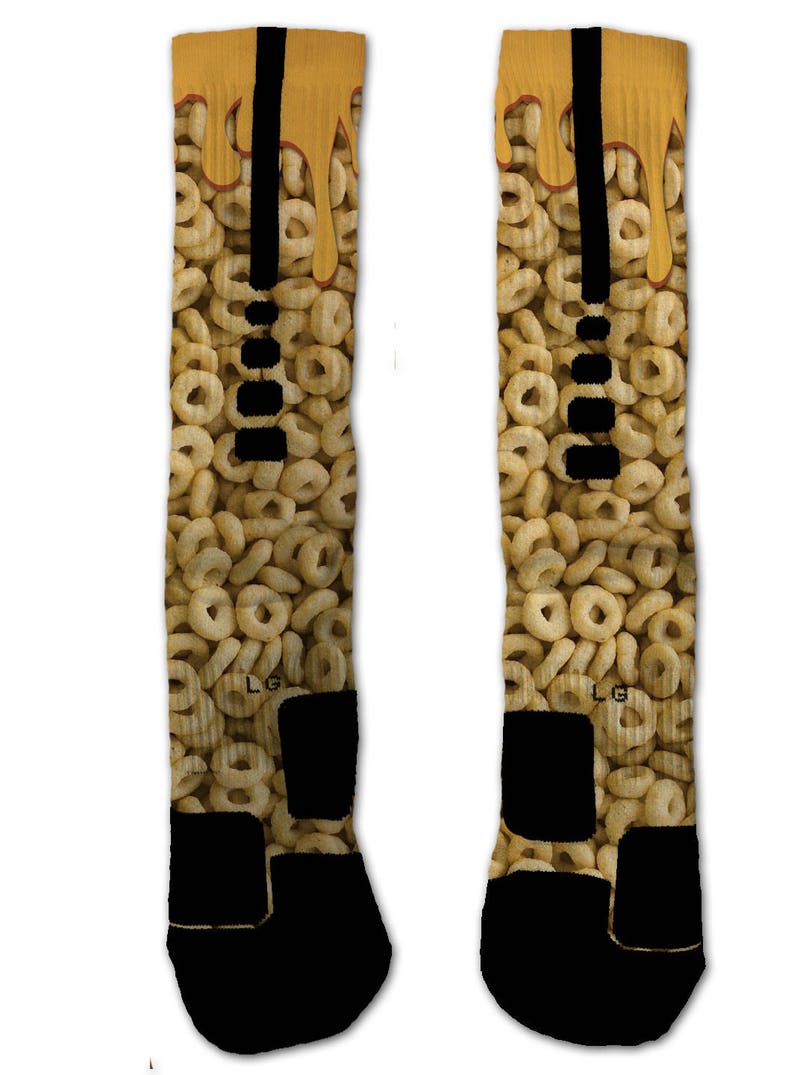 Custom Honey Nut Cheerios Nike Elite Socks | Etsy