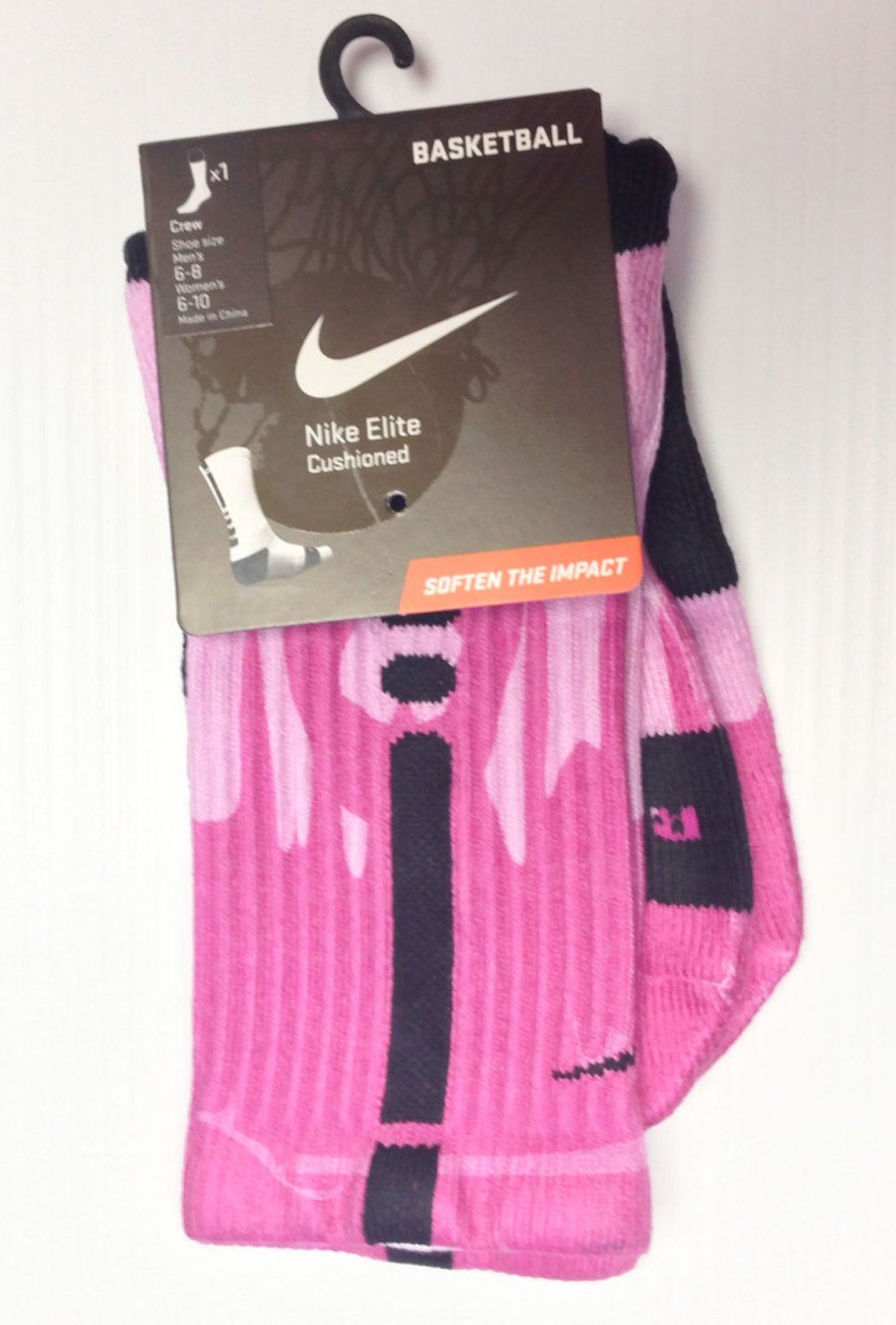 pink nike elite socks mens