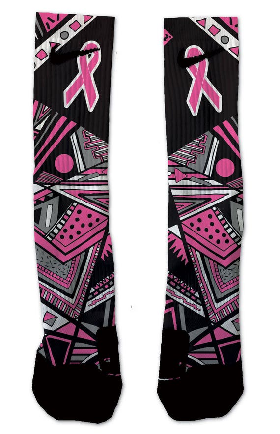 breast cancer elite socks