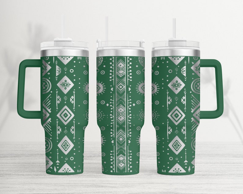 Western Tumbler Wrap Laser SVG: Seamless 40oz Design (digital File) - Etsy