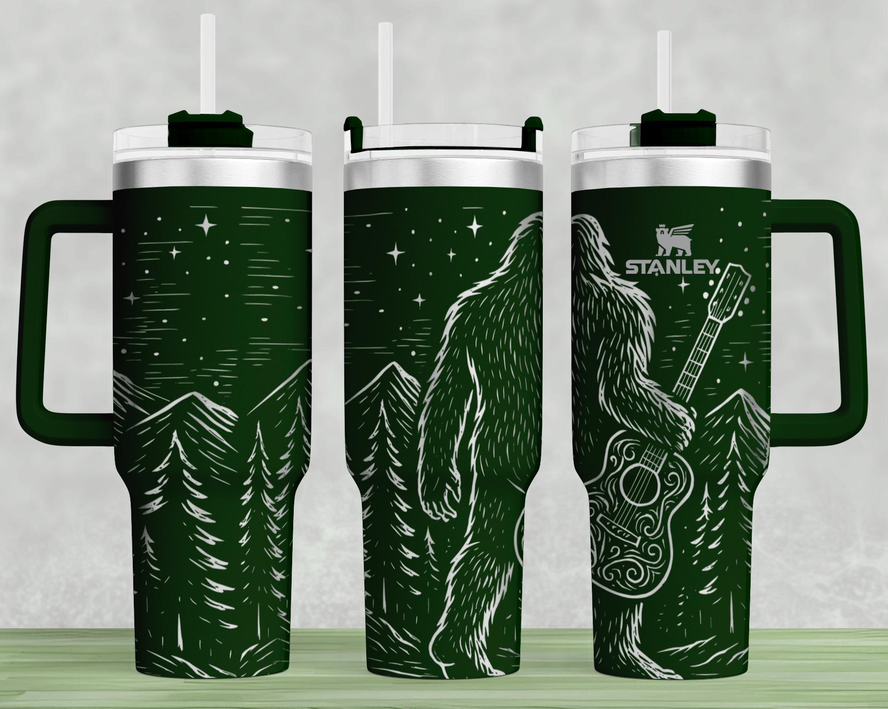 Chris Sutton 限定版直筆アートプリント Bigfoot V2 Stanley 40oz Tumbler Wrap: Laser Engraved SVG File