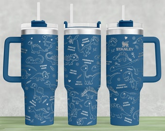 Dinosaur Stanley 40oz Tumbler Wrap Laser SVG File (Digital Download)