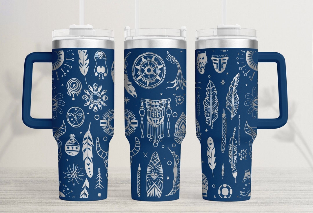 Western Tumbler Wrap Laser SVG: 40oz Engraved File (digital Download ...