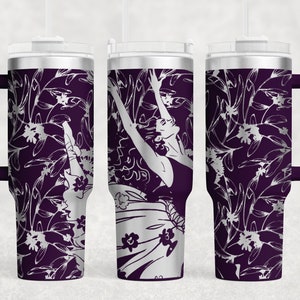 Ballet dancer SVG, Ballet dancer Tumbler Wrap Laser SVG, Engraved Tumbler, 40oz Tumbler Full Wrap Laser SVG, Laser Engraved Svg