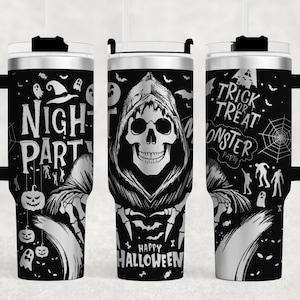 Halloween, Funny Halloween Tumbler wrap, Engraved Tumbler, 40oz Tumbler Laser SVG, Laser Engraved SVG, Laser Engraving Tumbler Sublimation